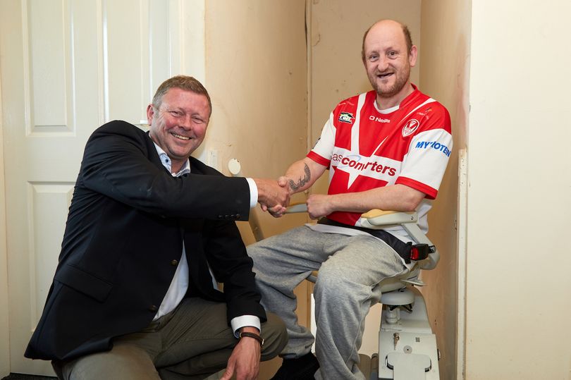 Ex-rugby player tackles his stairs with help from Acorn